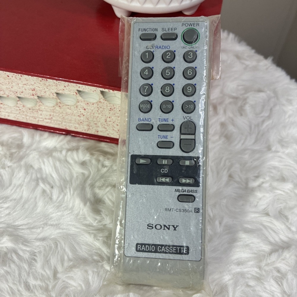 Sony RMT-CS350A Radio Cassette CD Player Remote Control Silver Mega Bass
